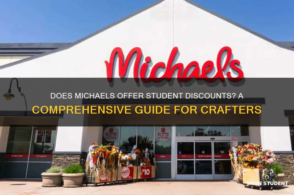 does michaels have student discount