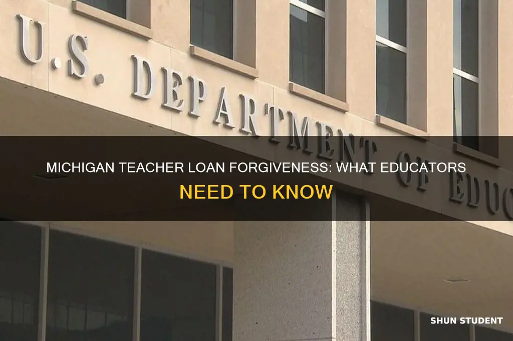 does michigan offer student loan forgiveness for teachers