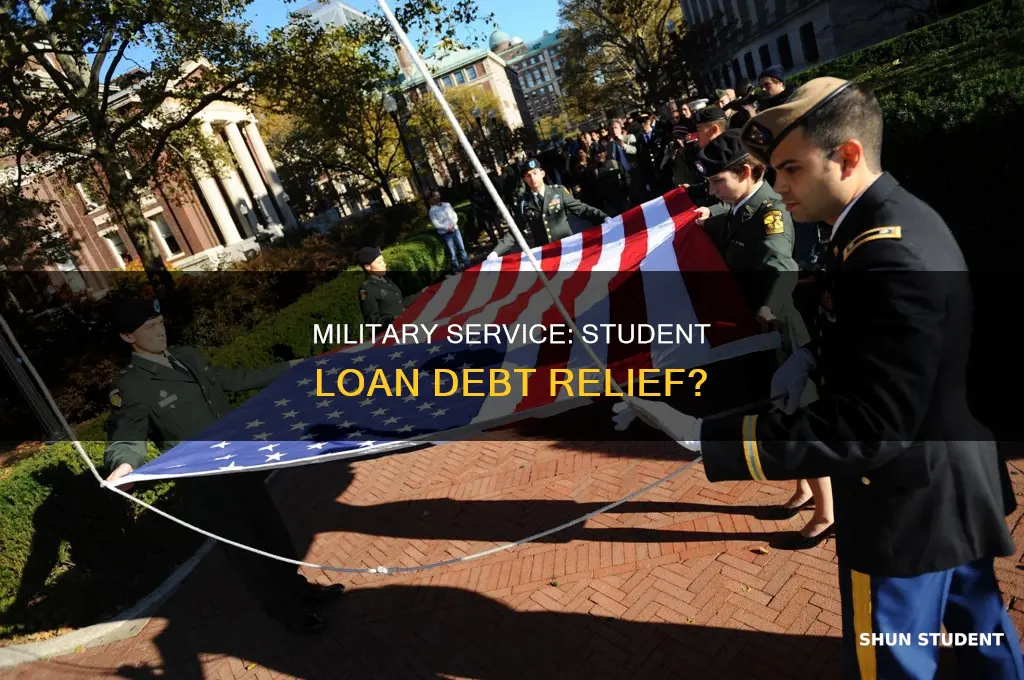 does military service pay for previous student loan debt