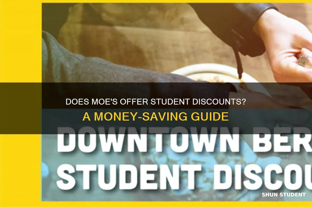 does moes do student discount