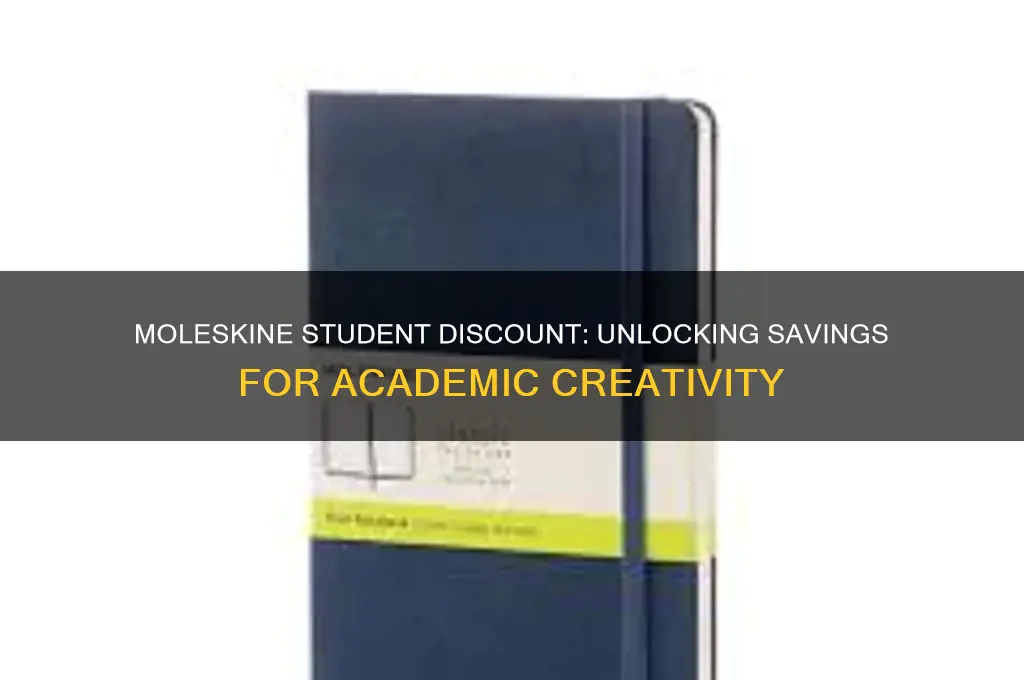does moleskine give student discount