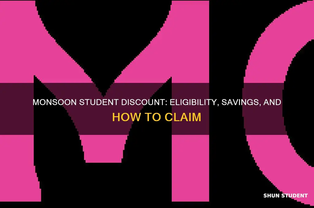 does monsoon accept student discount