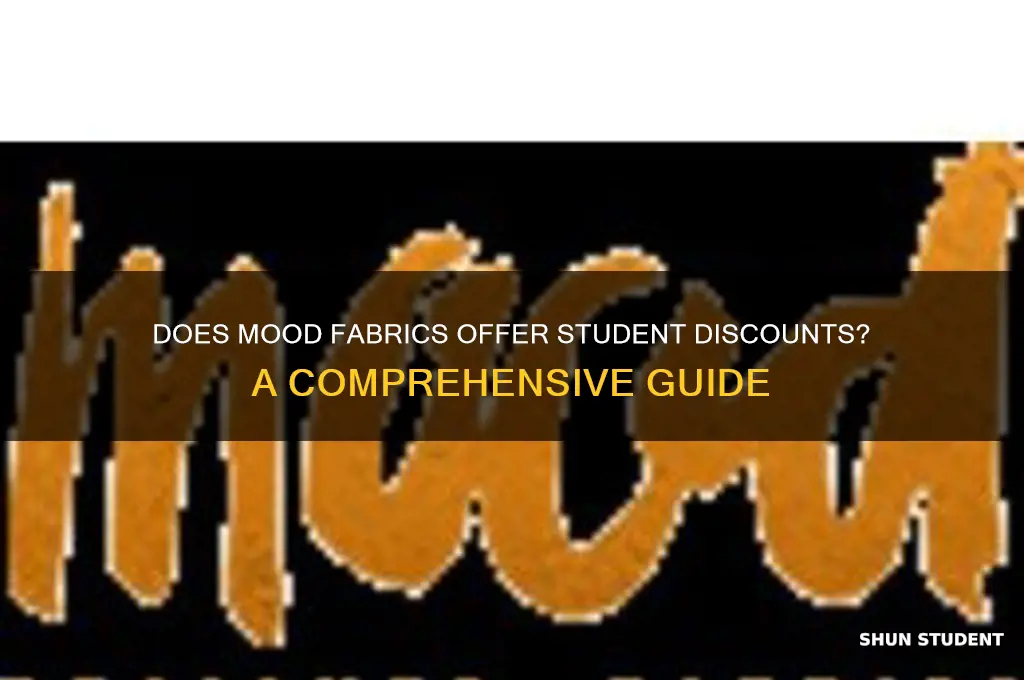 does mood fabric have a student discount
