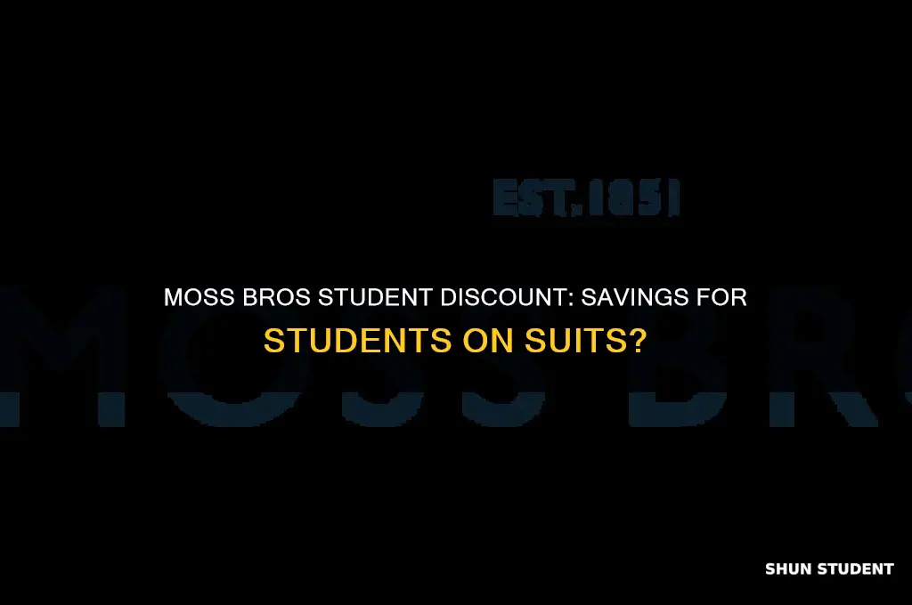 does moss bros do student discount