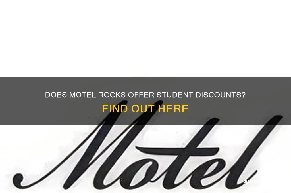 does motel rocks do student discount