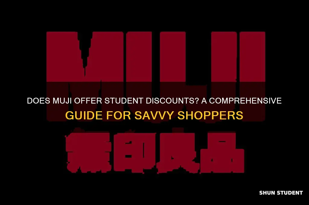does muji do student discount