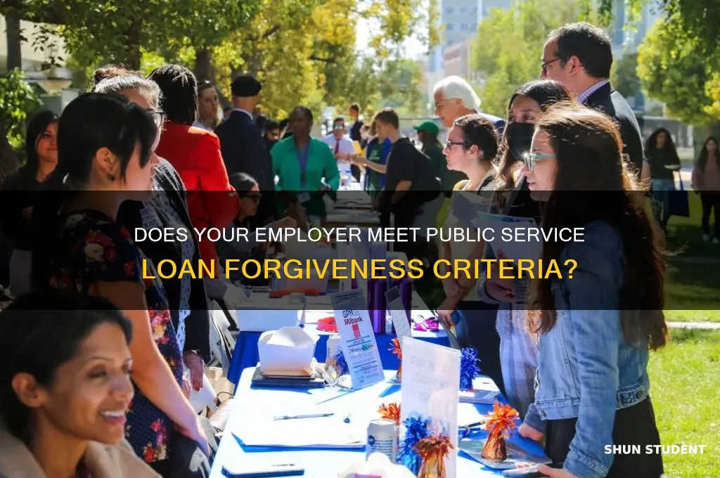 does my employer qualify for public service student loan forgiveness