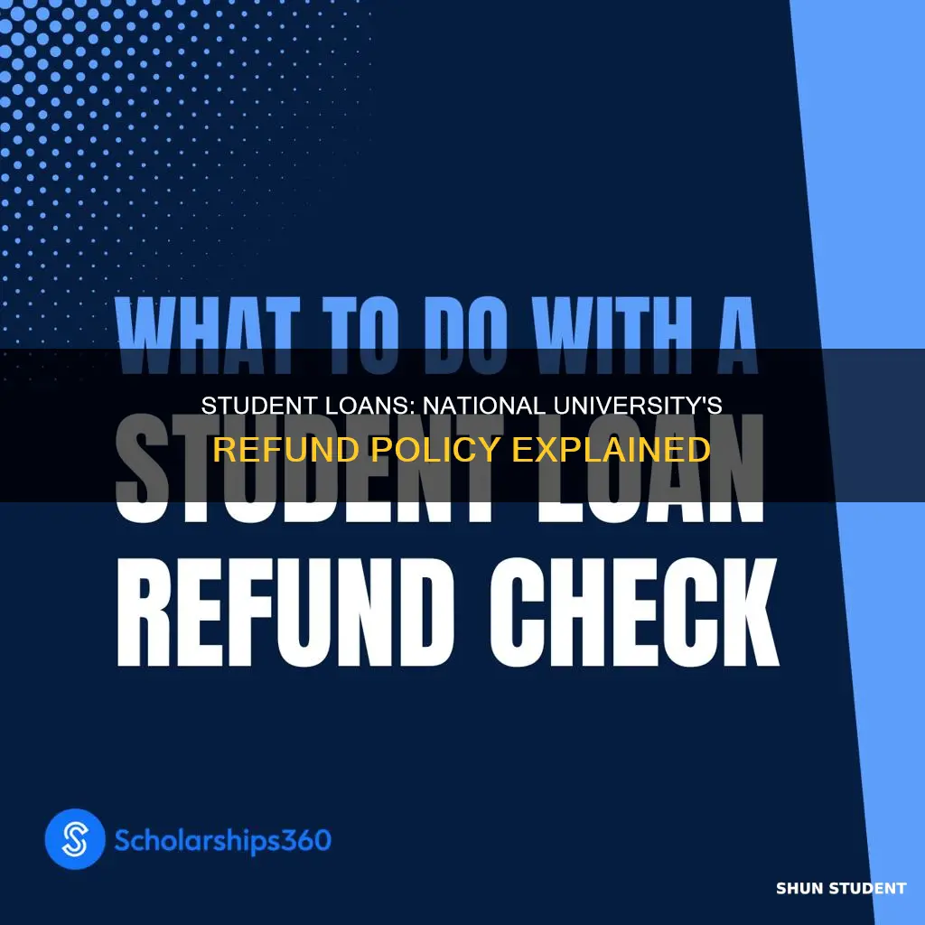does national university refund rest of your student loans
