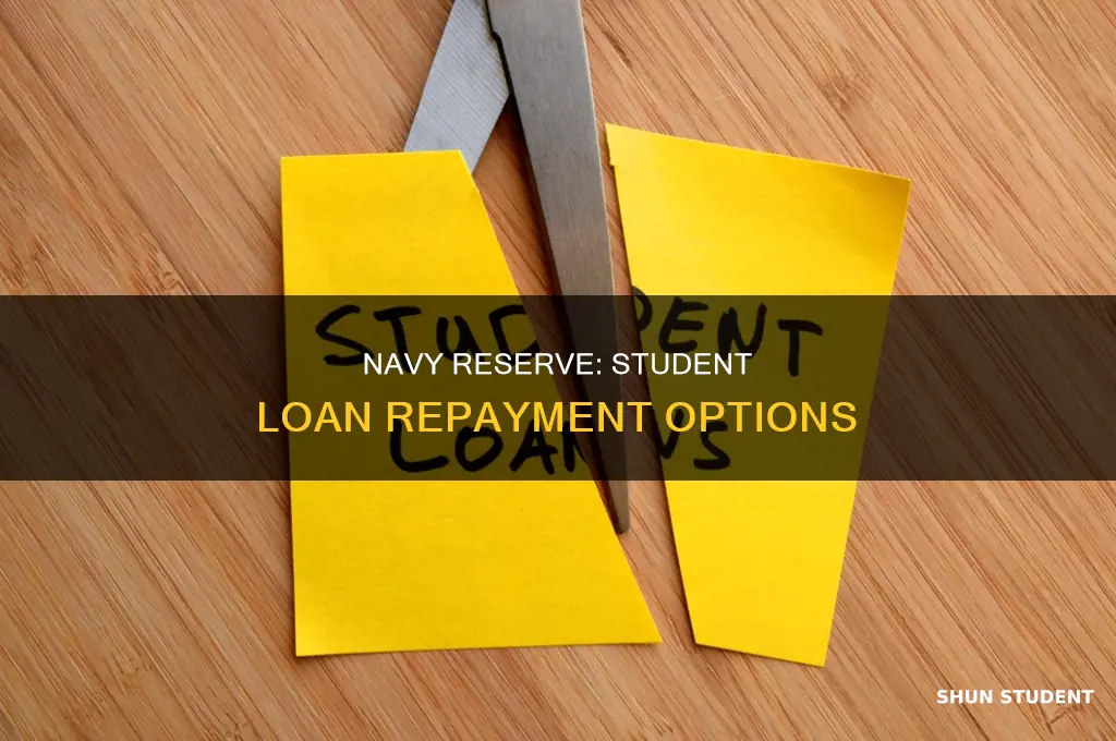 does navy reserve pay student loans
