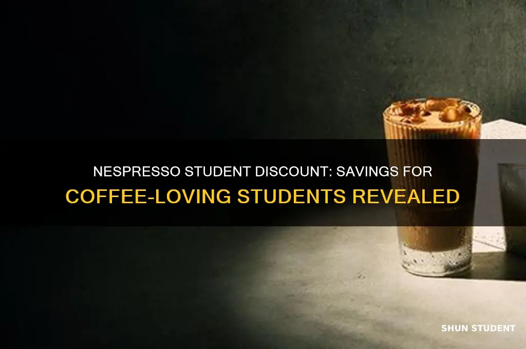 does nespresso do student discount