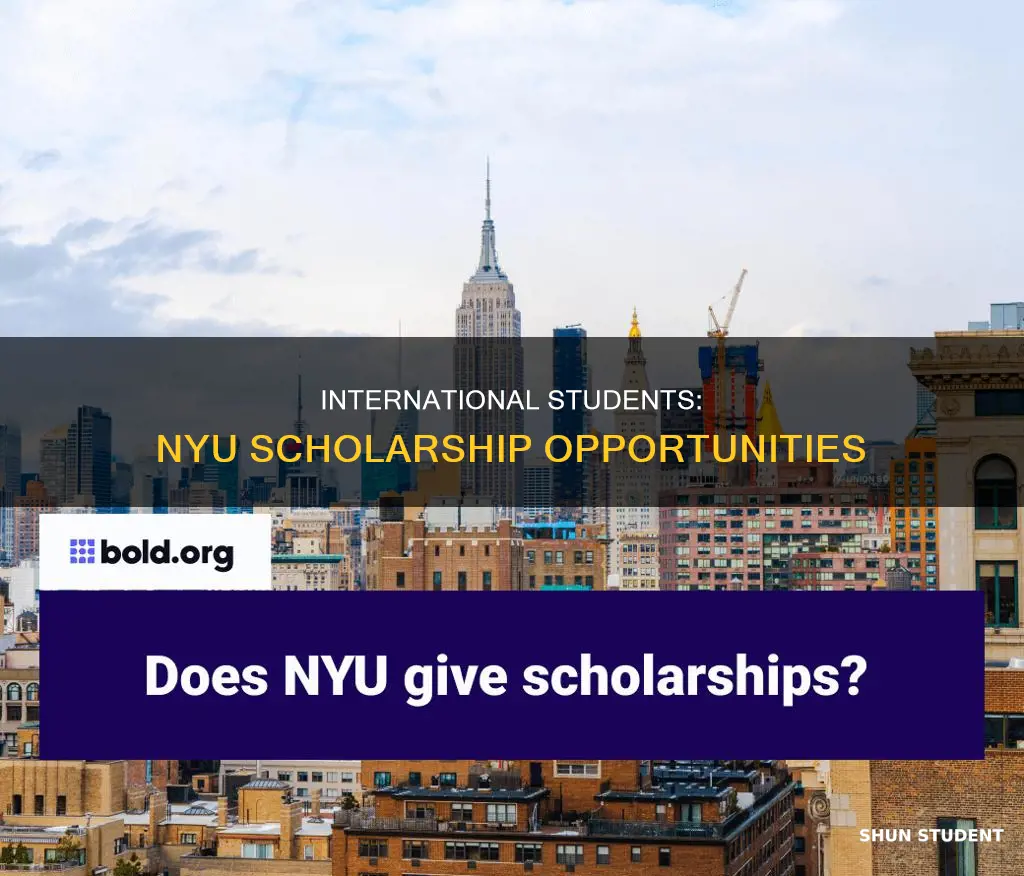does new york university give scholarships to international students