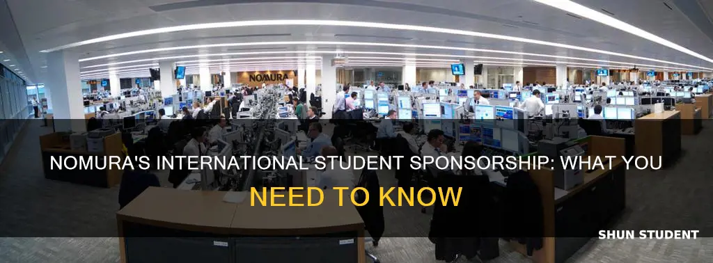 does nomura sponsor international students