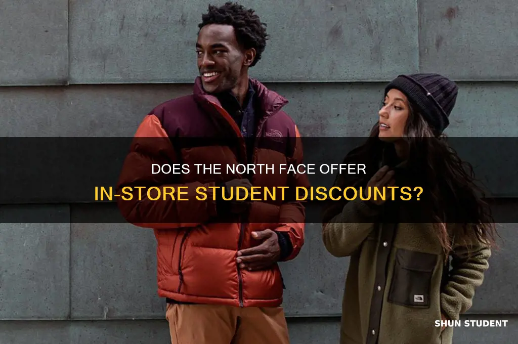 does north face do student discount in store