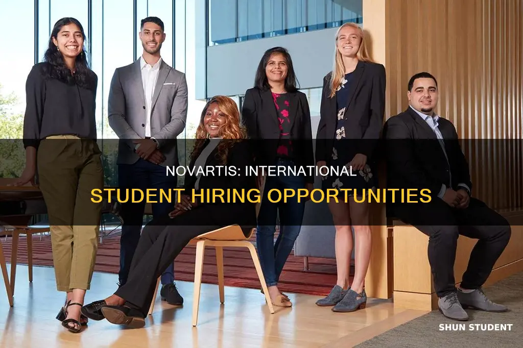 does novartis hire international students