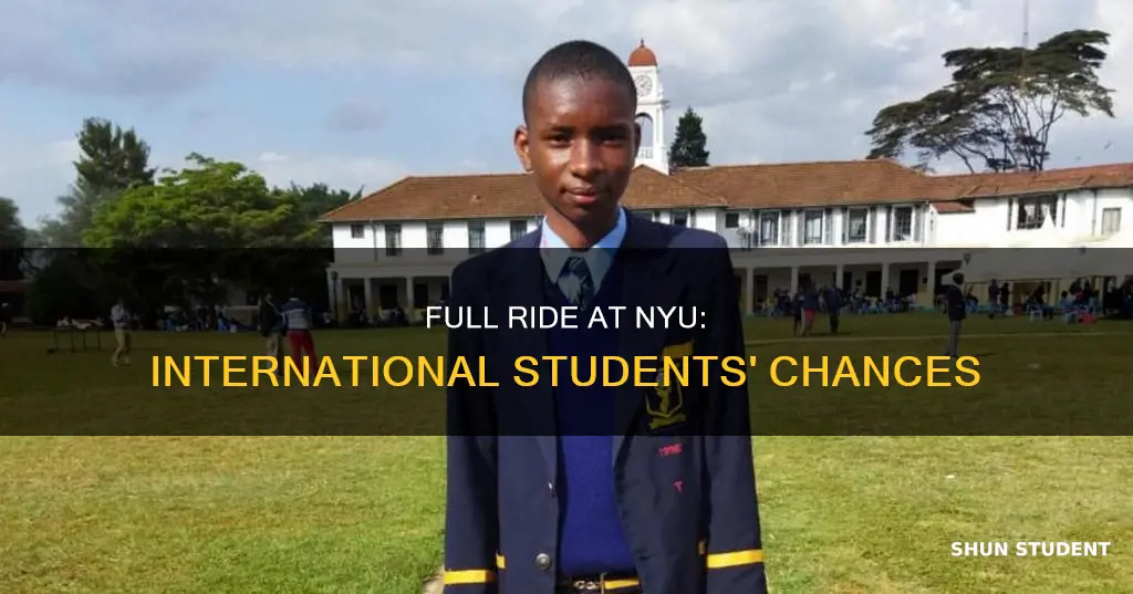 does nyu give full ride to international students
