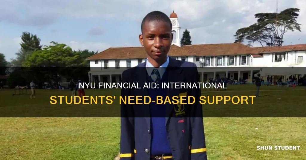 does nyu give need based financial aid to international students