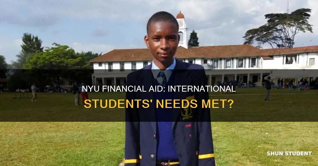 does nyu meet full need for international students