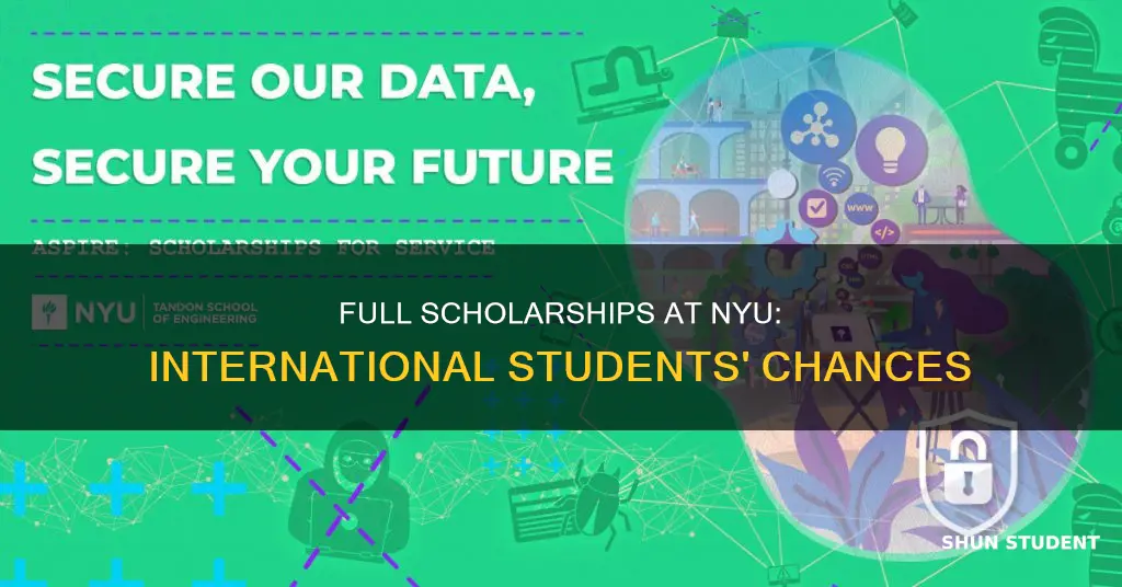 does nyu offer full scholarships to international students