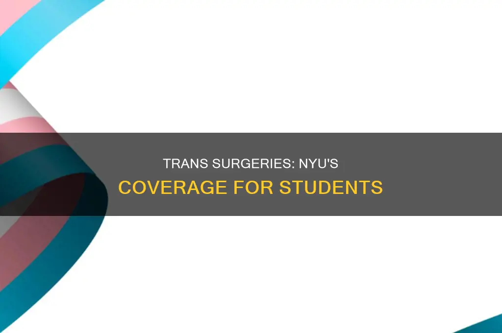 does nyu pay for transgender students surgeries