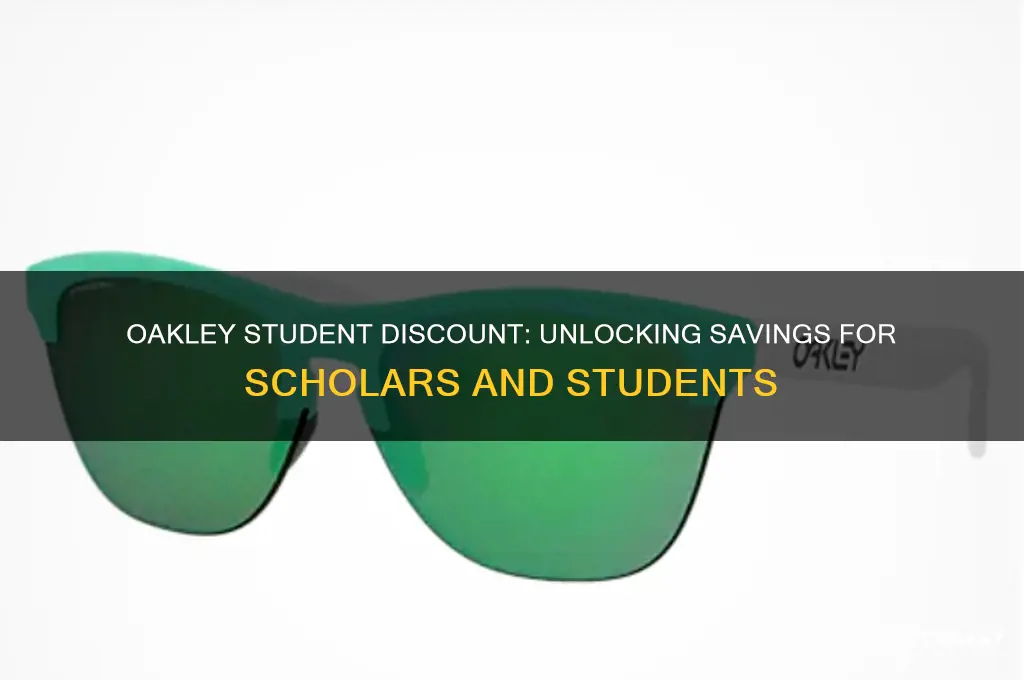 does oakley do student discount