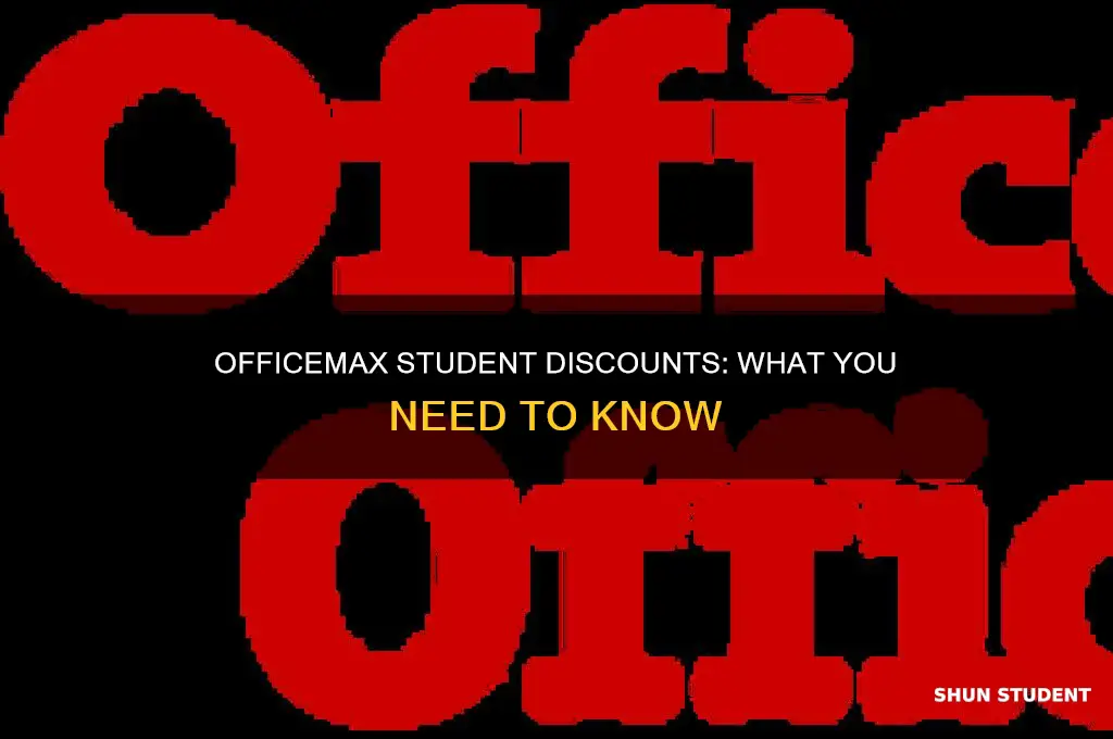 does officemax do student discounts