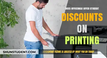Does OfficeMax Offer Student Discounts on Printing Services?