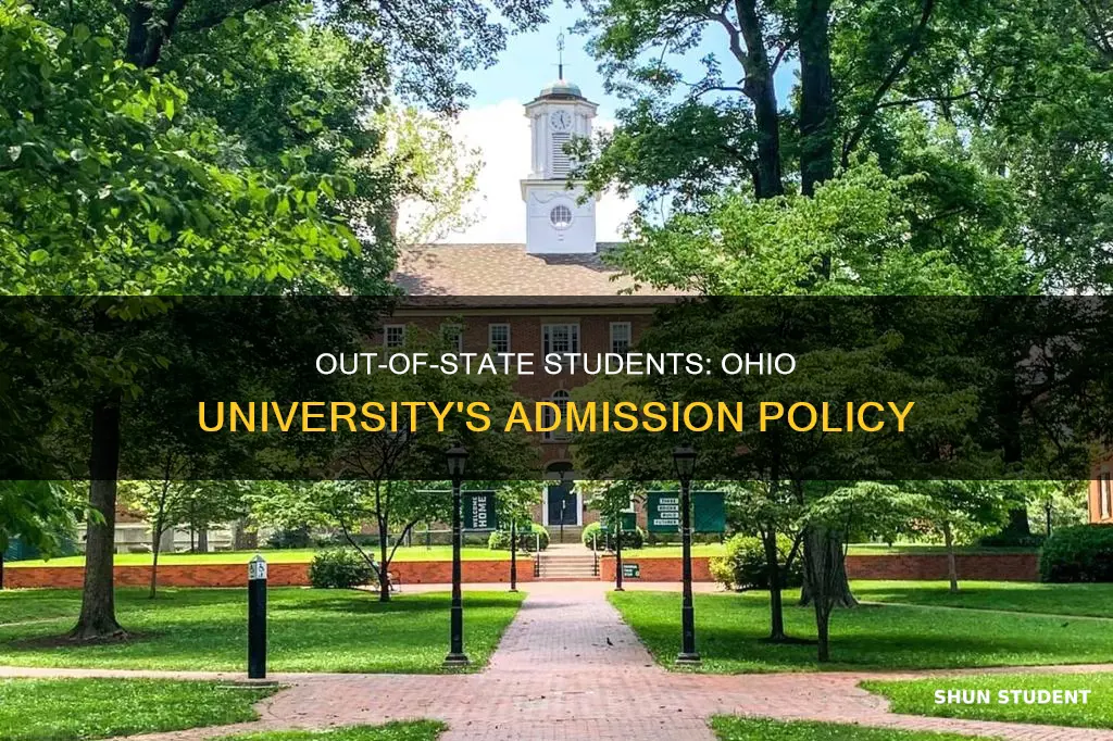 does ohio university accept out of state students