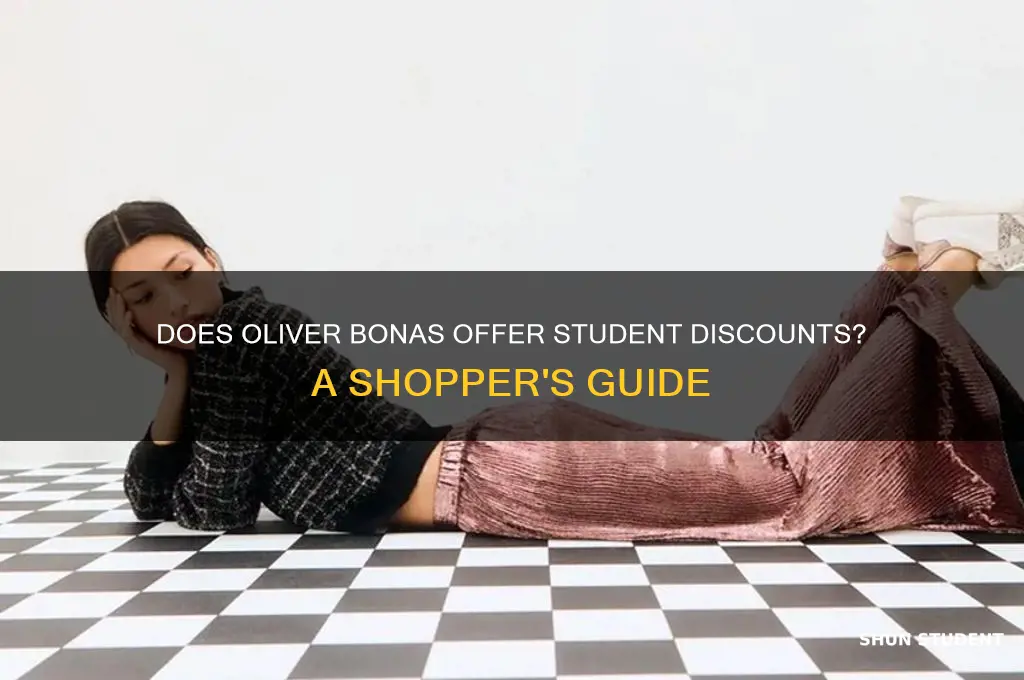 does oliver bonas do student discount