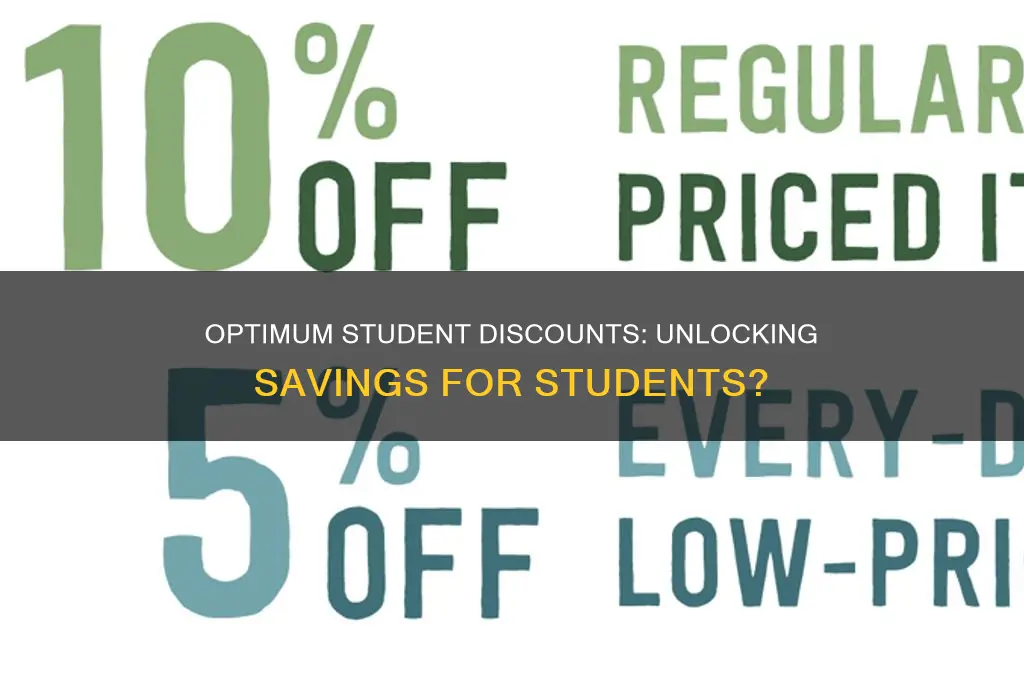 does optimum offer student discounts