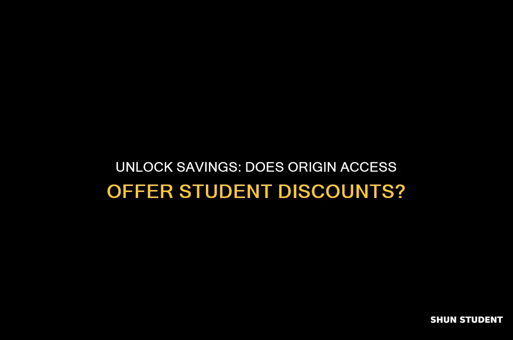 does origin access have a student discount