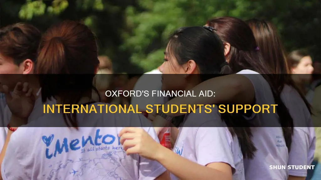 does oxford give financial aid to international students