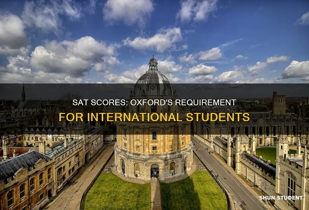 does oxford require sat for international students