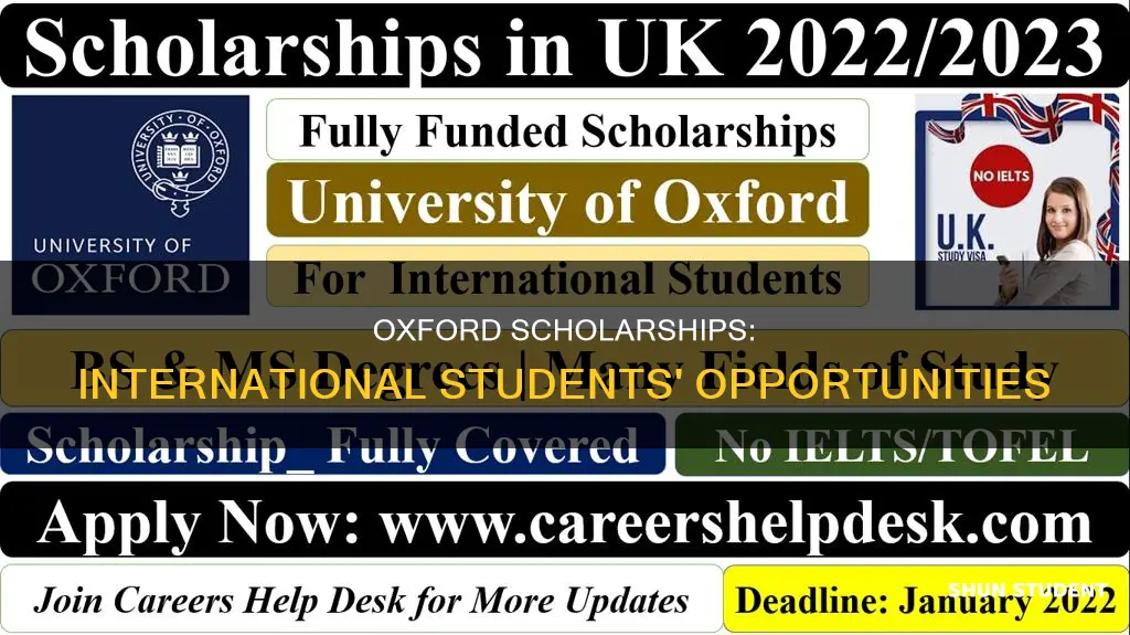 does oxford university give scholarships to international students