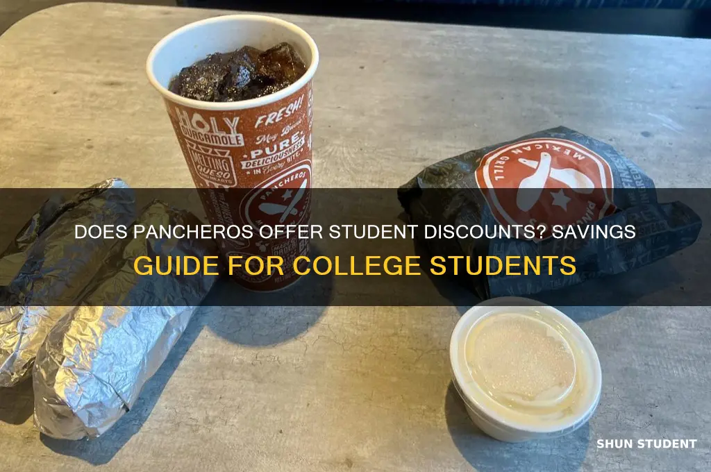 does pancheros have a student discount