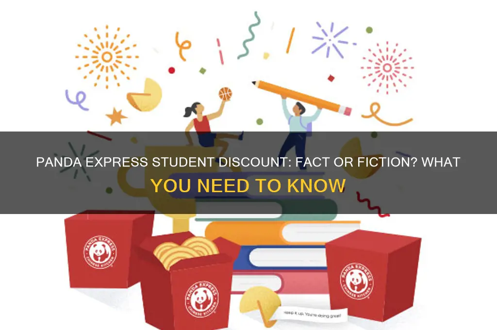 does panda express do student discount