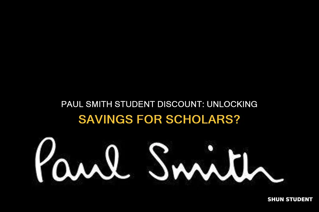 does paul smith do student discount