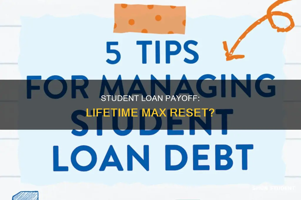does paying off student loan reset lifetime max