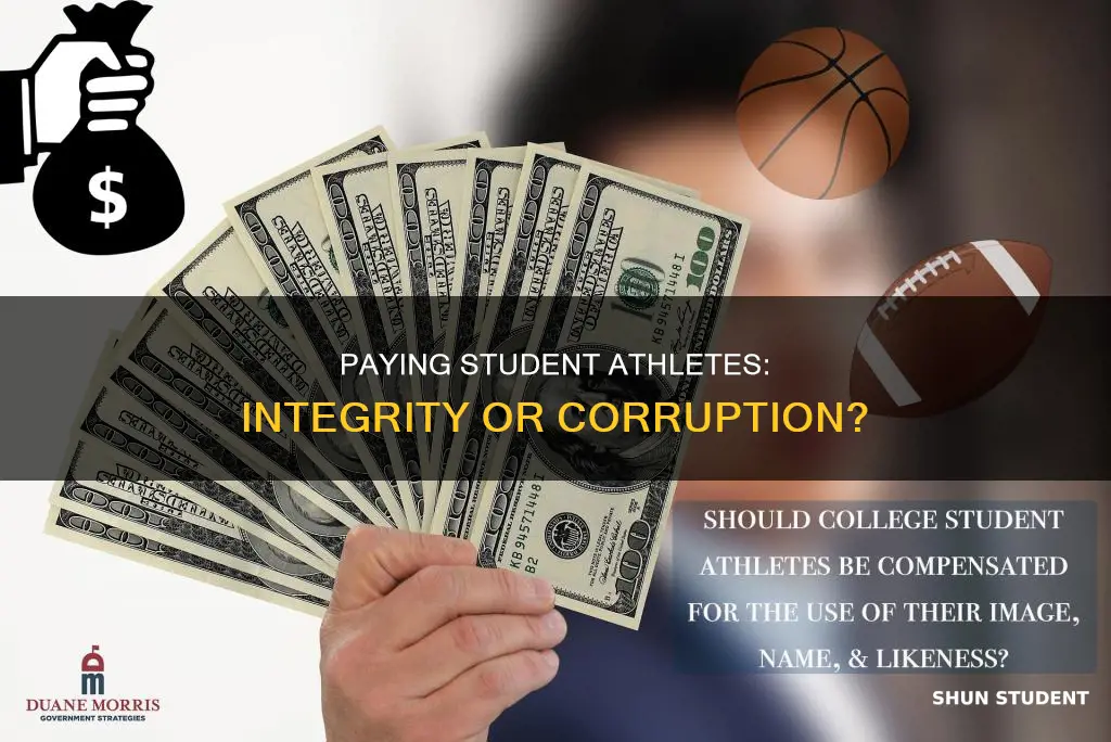 does paying student athletes integrity of university