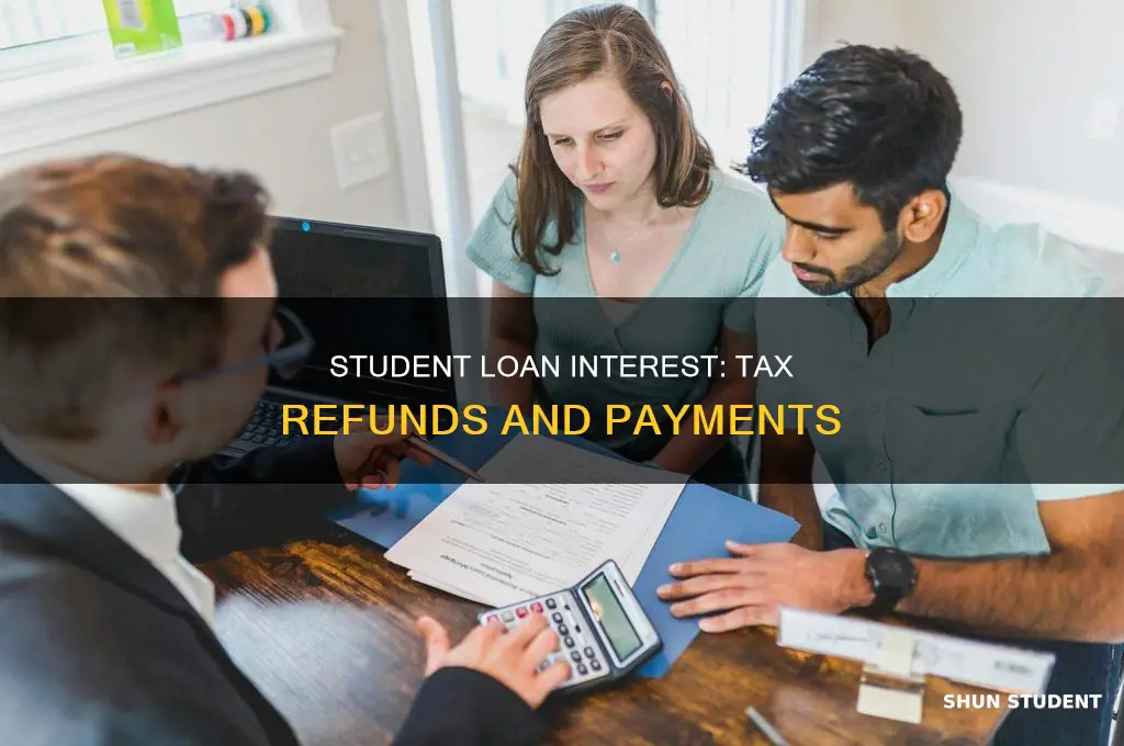 does paying student loan interest increase tax refund