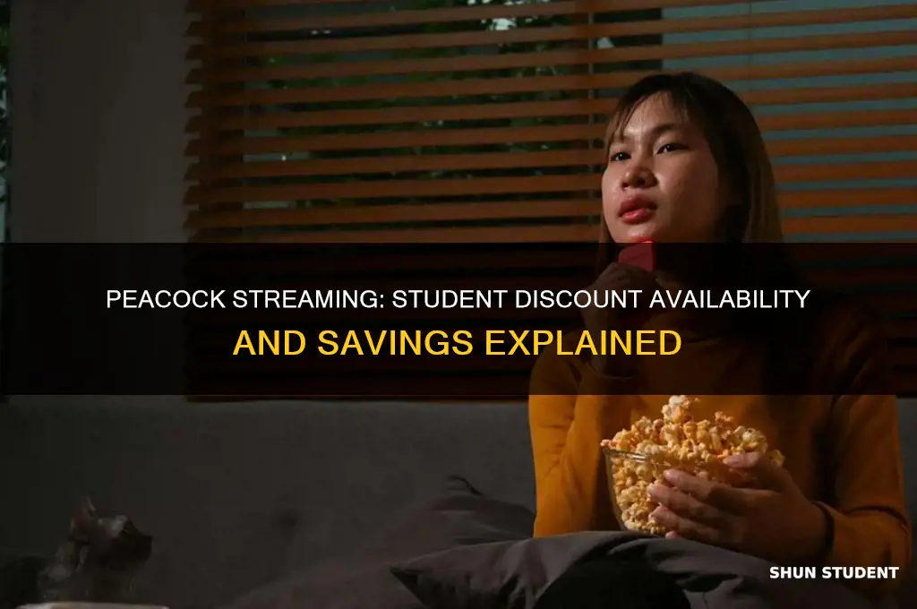 does peacock streaming have a student discount