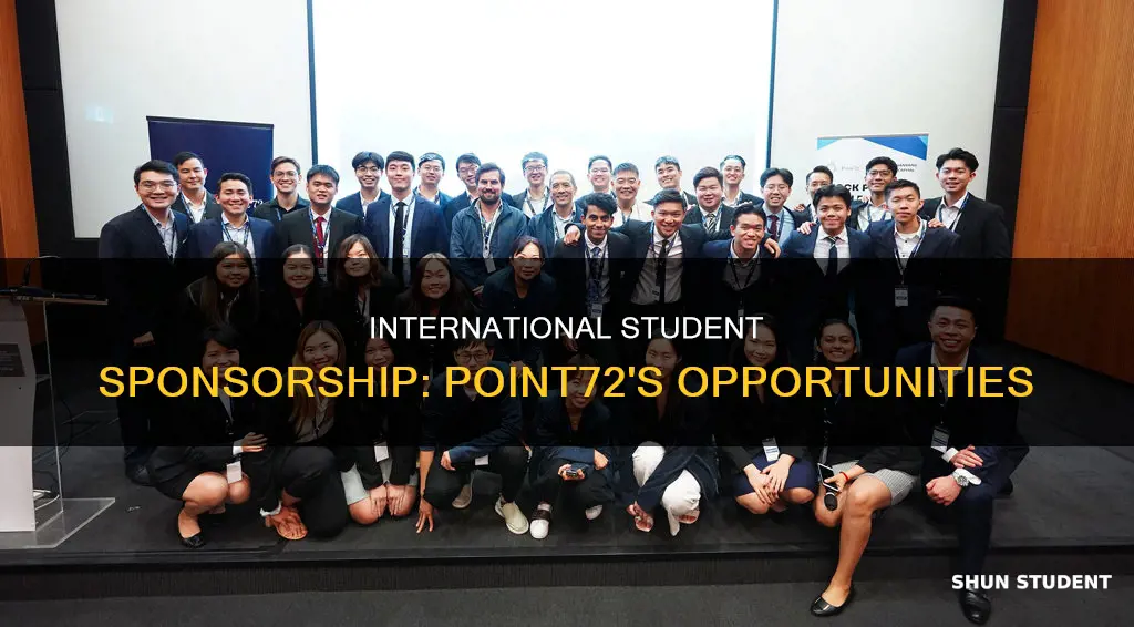 does point72 sponsor international students