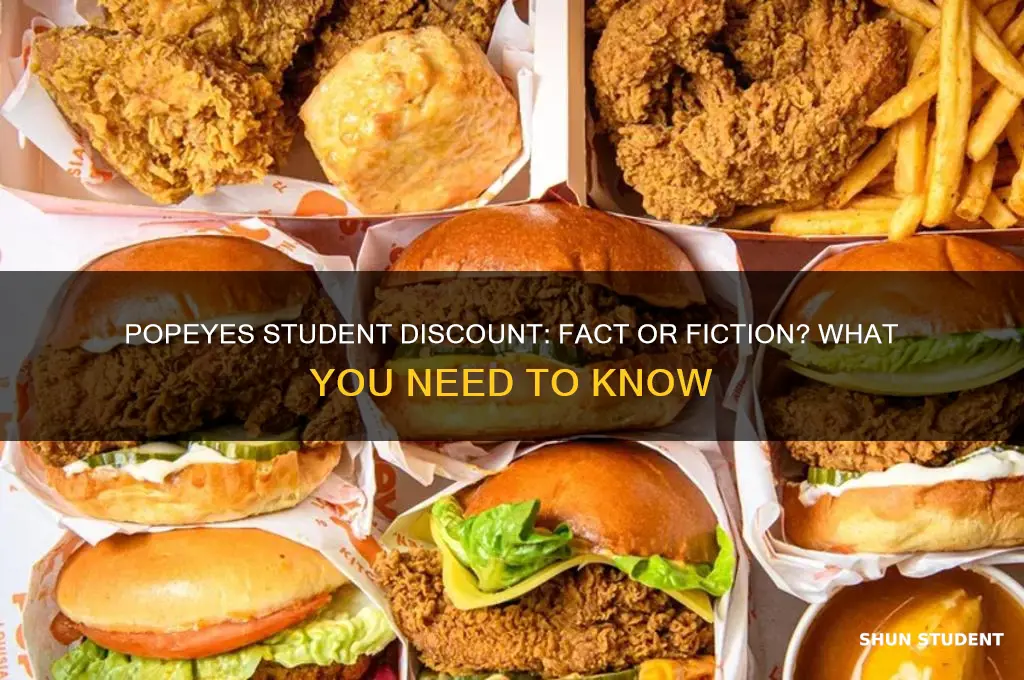 does popeyes have student discount