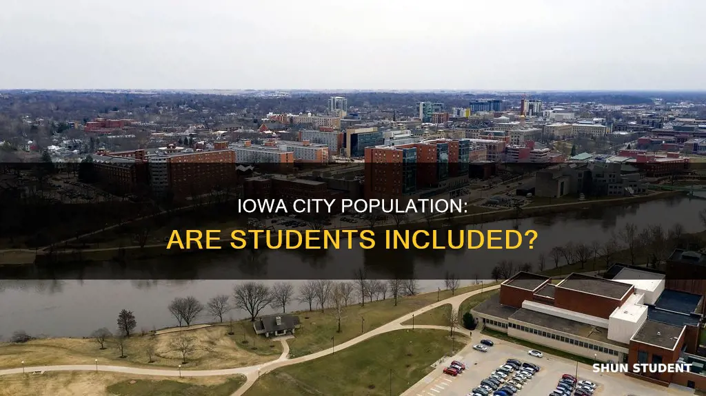 does population of iowa city include university students