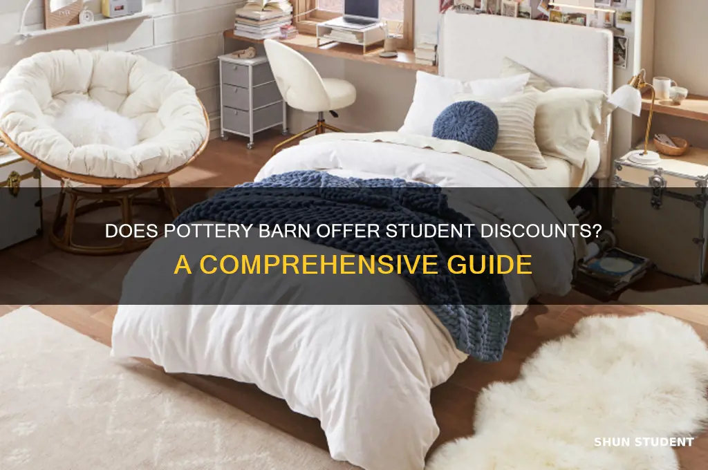 does pottery barn have a student discount