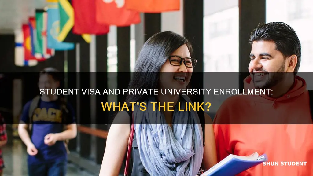 does private university accept student visa