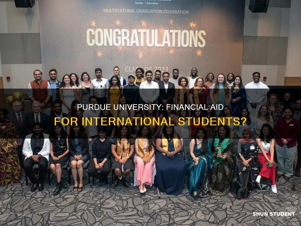 does purdue university give financial aid to international students