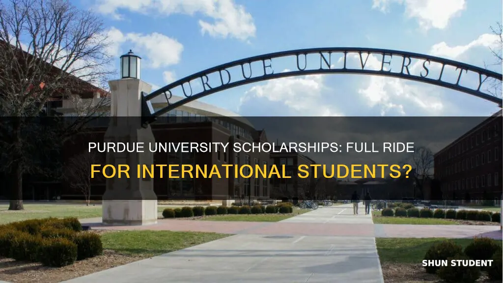 does purdue university give full scholarships to international students