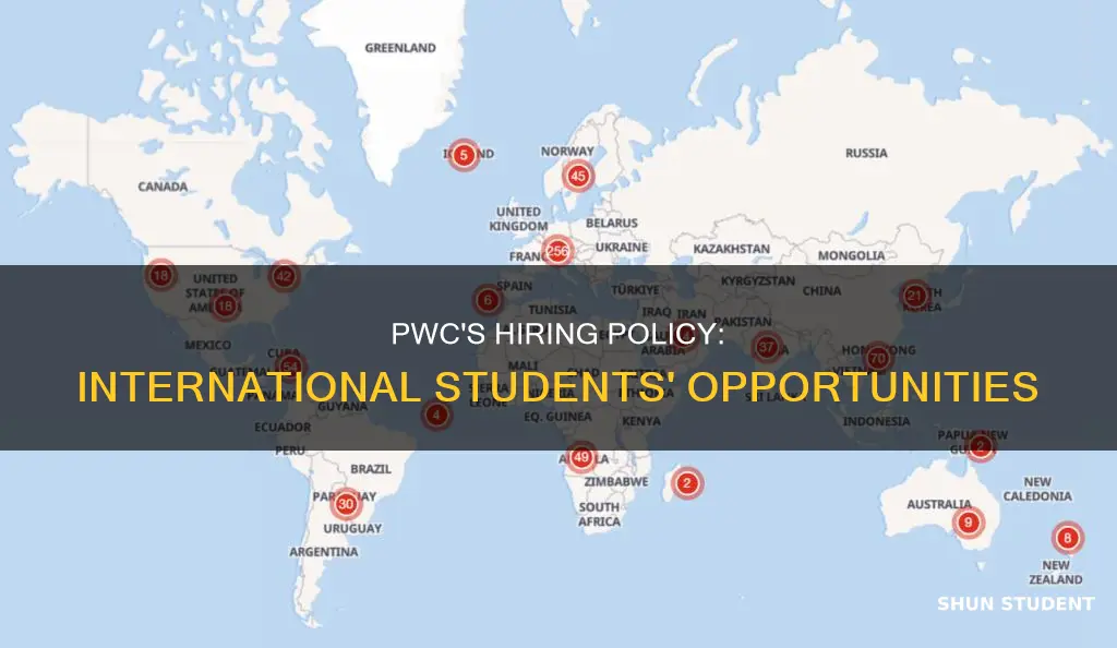 does pwc hire international students