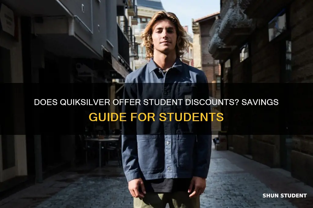 does quiksilver do student discount