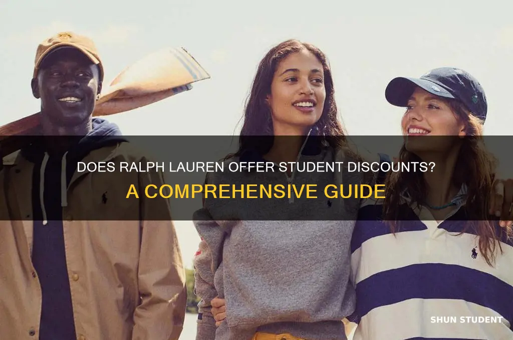 does ralph lauren offer student discounts